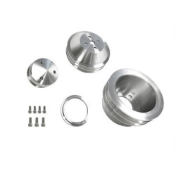 PartzBiz CM B-F102 - Scott Drake Billet Pulley Kit Double Groove PartzBiz CM B-F102 - Scott Drake Billet Pulley Kit Double Groove
