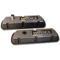 PartzBiz CM 6A582-MAV - Scott Drake Black Wrinkle Finish Maverick Valve Covers PartzBiz CM 6A582-MAV - Scott Drake Black Wrinkle Finish Maverick Valve Covers