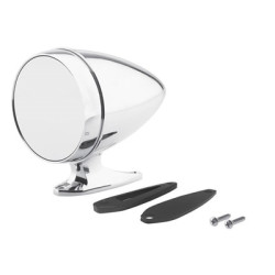 PartzBiz CM C5RZ-17696-AS - กระจกทรงกระบอก Scott Drake Chrome พร้อมฐานสั้นและกระจกมาตรฐาน PartzBiz CM C5RZ-17696-AS - กระจกทรงกระบอก Scott Drake Chrome พร้อมฐานสั้นและกระจกมาตรฐาน
