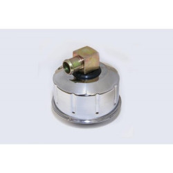 PartzBiz CM C8AZ-6766-BC - Scott Drake Closed Emissions Chrome Oil Cap With Gold Metal PCV Elbow. PartzBiz CM C8AZ-6766-BC - Scott Drake Closed Emissions Chrome Oil Cap With Gold Metal PCV Elbow.