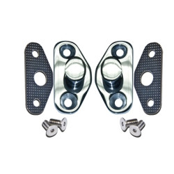PartzBiz CM C5AZ-6222008-SS - Scott Drake Door Latch Striker Plate Set Stainless Steel PartzBiz CM C5AZ-6222008-SS - Scott Drake Door Latch Striker Plate Set Stainless Steel