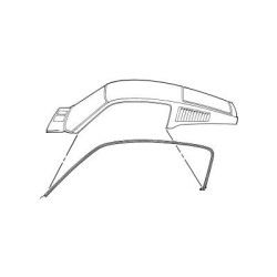PartzBiz CM C7ZZ-6351222-3A - Scott Drake Fastback Roof Rail Seal PartzBiz CM C7ZZ-6351222-3A - Scott Drake Fastback Roof Rail Seal