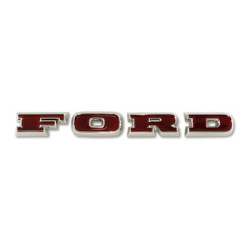PartzBiz CM C7TZ-8316-S - Scott Drake Ford Grill Letters Chrome พร้อมฝังสีแดง