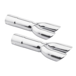 PartzBiz CM C7ZZ-5258-GT2 - Scott Drake Hi-Flow GT Exhaust Tips, 2.25