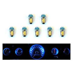 PartzBiz CM SD-66-GA-BL - Scott Drake Instrument Panel LED Light Bulb Set, 5-Gauge Cluster