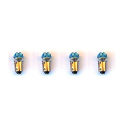 PartzBiz CM SD-1895-BL - Scott Drake Instrument Panel LED Replacement Bulbs, Blue 1895, Set of 4