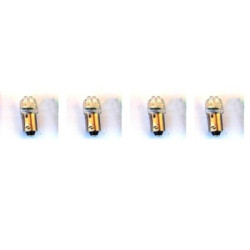 PartzBiz CM SD-1895 - Scott Drake Instrument Panel LED Replacement Bulbs, White 1895, Set of 4