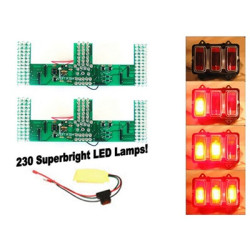 PartzBiz CM SD-6003-UB - Scott Drake LED Sequential Tail Light Kit, Super Bright