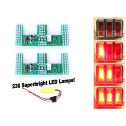 PartzBiz CM SD-6004-UB - Scott Drake LED Sequential Tail Light Kit, Super Bright