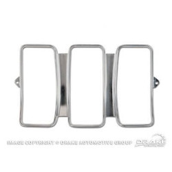 PartzBiz CM C9ZZ-13489 - Scott Drake Mustang Tail Light Bezel, Stamped Aluminum