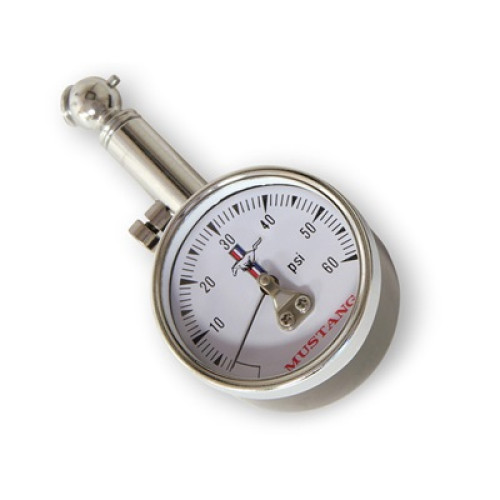 PartzBiz CM: TG-2-Scott Drake Mustang Tire Pressure Gauge with Tri-Bar Logo and case PartzBiz CM: TG-2-Scott Drake Mustang Tire Pressure Gauge with Tri-Bar Logo and case