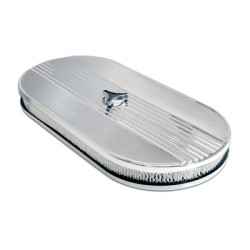 PartzBiz CM S1MS-9600-CHR - Scott Drake Oval Chrome Plated Air Cleaner Assembly PartzBiz CM S1MS-9600-CHR - Scott Drake Oval Chrome Plated Air Cleaner Assembly