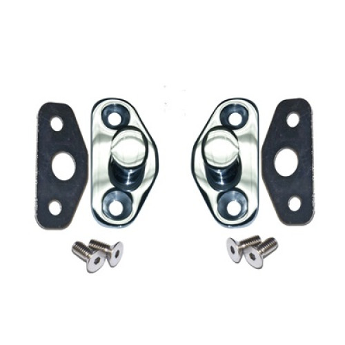 PartzBiz CM: C2OZ-6222008-SS-Scott Drake Polished Stainless Steel Door Latch Striker Assemblies