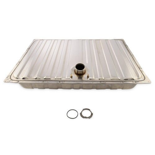 PartzBiz CM: C5ZZ-9002-SS-Scott Drake Polished Stainless Steel Fuel Tank with Drain Plug PartzBiz CM: C5ZZ-9002-SS-Scott Drake Polished Stainless Steel Fuel Tank with Drain Plug