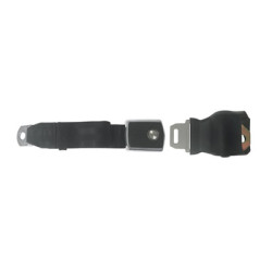 PartzBiz CM SB-BK-68-CR - Scott Drake Seat Belt Retractable Deluxe Black Concours