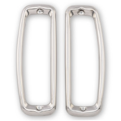 PartzBiz CM C7TZ-99279A6-7S - Scott Drake Tail Light Bezels, Stainless Steel PartzBiz CM C7TZ-99279A6-7S - Scott Drake Tail Light Bezels, Stainless Steel