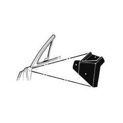 PartzBiz CM C7ZZ-6522332-3 - Scott Drake Vent Window To Door Seals PartzBiz CM C7ZZ-6522332-3 - Scott Drake Vent Window To Door Seals