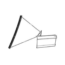 PartzBiz CM C5ZZ-6521450-A - Scott Drake Vent Window Division Bar Seal PartzBiz CM C5ZZ-6521450-A - Scott Drake Vent Window Division Bar Seal