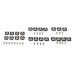 PartzBiz CM: C5ZZ-6503136-48-Scotts Drake Windshield Molding 5 Piece Kit PartzBiz CM: C5ZZ-6503136-48-Scotts Drake Windshield Molding 5 Piece Kit