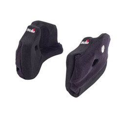 PartzBiz CM YA0825MM20 - STILO ST5 SERIES HELMET CHEEK PADS - 20MM - BLACK - PAIR