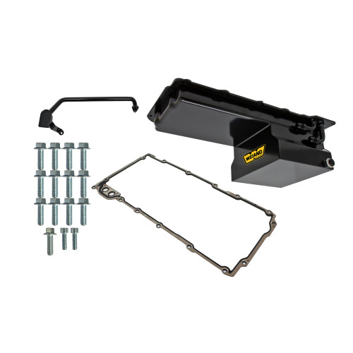 PartzBiz CM: 5028WND-Weiand Oil Pan Kit- Fabricated - Black PartzBiz CM: 5028WND-Weiand Oil Pan Kit- Fabricated - Black