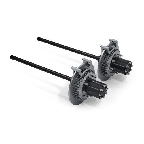 PartzBiz CM: 3063200-JK: Tera CRD60 Rear Axle 8-Lug Full-Float Conversion & Solid Big Rotors - 3