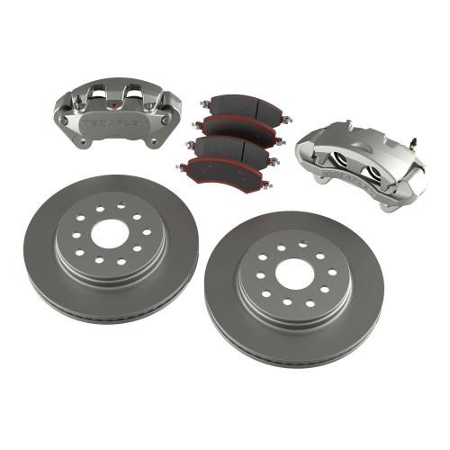 PartzBiz CM: 4303400-JK: Front Big Brake Kit W/ Vented Rotors - 5x5