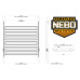 PartzBiz CM: 4722000-JK 4dr: Nebo Roof Rack Main Rail Kit - Silver PartzBiz CM: 4722000-JK 4dr: Nebo Roof Rack Main Rail Kit - Silver