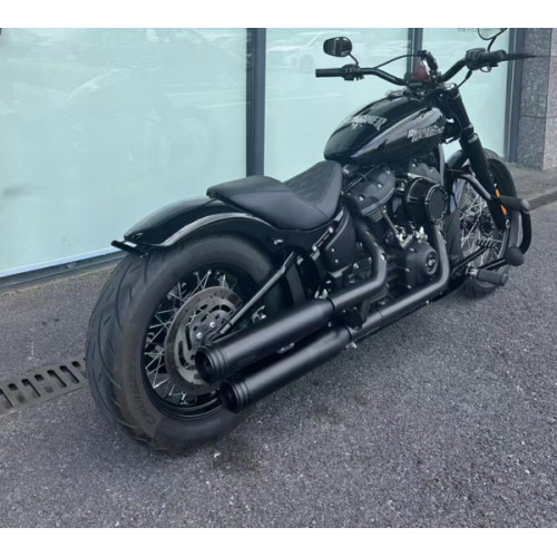 PartzBiz HD: 190314237-Hoprousa Motorcycle Fender Heavy Duty New Long Rear Fender With Lights Plug & Play Gloss Black Fit For Harley-Davidson 2018-2024 Softail Street Bob Fat Bob Slim Low Rider Sports Glide Up to 180 Tire - 180mm Rear fender PartzBiz HD: 190314237-Hoprousa Motorcycle Fender Heavy Duty New Long Rear Fender With Lights Plug & Play Gloss Black Fit For Harley-Davidson 2018-2024 Softail Street Bob Fat Bob Slim Low Rider Sports Glide Up to 180 Tire - 180mm Rear fender