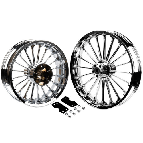 PartzBiz HD: 19032155-Turbo Spoke Wheel For Harley '14-later Harley Touring bikes - 21x5.5 Chrome Front Wheel