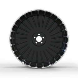 PartzBiz HD 190324583 - Hoprousa 3D Custom Motorcycle Blade Stripe Forged Rear Front Wheels with Hubs For 2018-2025 Harley Softail Fat Boy Breakout Street Bob - 18x8.5