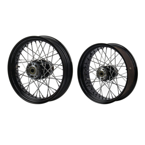 PartzBiz HD: 190325468-Stock Size Spoke Tubeless Wheel For Harley Sofail 2018+ Street Bob & Softail Standard - Black Rear 16x3.5 PartzBiz HD: 190325468-Stock Size Spoke Tubeless Wheel For Harley Sofail 2018+ Street Bob & Softail Standard - Black Rear 16x3.5