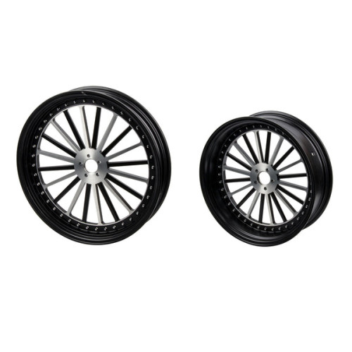 PartzBiz HD: 190336985-Hoprousa Motorcycle 3D Forged Custom Front Rear Spoke Wheel Matte Black For Harley Davidson 2018-2024 Street Bob & Softail Standard - 18x5.5 PartzBiz HD: 190336985-Hoprousa Motorcycle 3D Forged Custom Front Rear Spoke Wheel Matte Black For Harley Davidson 2018-2024 Street Bob & Softail Standard - 18x5.5