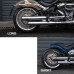 PartzBiz HD: 190341236-Slip-on Mufflers Deep Sound For 2018-2024 Harley Softail Fatboy Breakout Street Bob Slim Low Rider Heritage Classic Deluxe - Black-short PartzBiz HD: 190341236-Slip-on Mufflers Deep Sound For 2018-2024 Harley Softail Fatboy Breakout Street Bob Slim Low Rider Heritage Classic Deluxe - Black-short