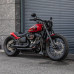 PartzBiz HD: 190345789-Riders Passenger Double Seat Fits 180/200mm Short Rear Fender for Harley 2018-2023 Softail Street Bob Low Rider Fat Bob - Black Stitching