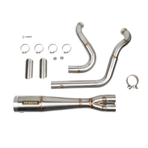 PartzBiz HD: 190356479-Stainless Steel 2IN1 Exhaust System For 2018-206 Harley Softail Street Bob Low Rider S/ST Fatboy Breakout Slim - Default Title PartzBiz HD: 190356479-Stainless Steel 2IN1 Exhaust System For 2018-206 Harley Softail Street Bob Low Rider S/ST Fatboy Breakout Slim - Default Title