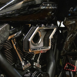 PartzBiz HD 19035841 - Z See-through Air Cleaner For Harley Davidson 2024+ Touring 2025+ Softail with 117/121 Engine - Chrome