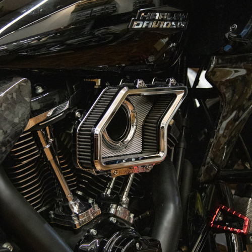 PartzBiz HD: 19035841-Z See-through Air Cleaner For Harley Davidson 2024+ Touring 2025+ Softail with 117/121 Engine - Chrome