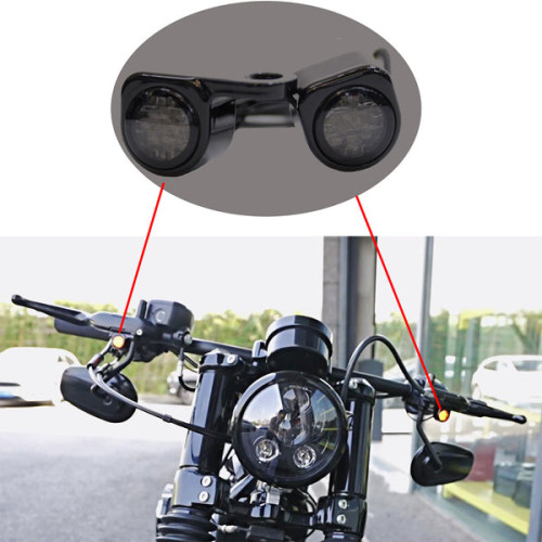 PartzBiz HD: 190378922-Hoprousa Motorcycle Mini Front LED Turn Flowing Amber Signal Lights Blinkers Indicators 12V for Harley Davidson Sportster Softail(Pack of 2) - For 2018+ Softail PartzBiz HD: 190378922-Hoprousa Motorcycle Mini Front LED Turn Flowing Amber Signal Lights Blinkers Indicators 12V for Harley Davidson Sportster Softail(Pack of 2) - For 2018+ Softail