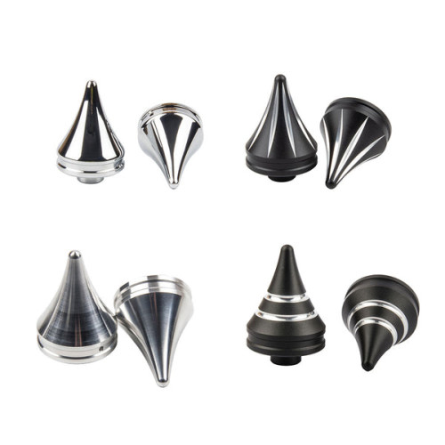 PartzBiz HD: 190392555-Axle Nut Covers for Harley 2018+ Softail Fatboy Breakout Street Bob - Chrome / [Front]Street Bob