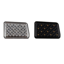 PartzBiz HD 19041528 - Waffle Matching Brake Pad For Harley 1986+ Touring All models - Black