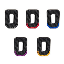 PartzBiz HD 190425852 - Panda Passenger Floorboards For Harley 1986+ Touring All models - Black & Purple