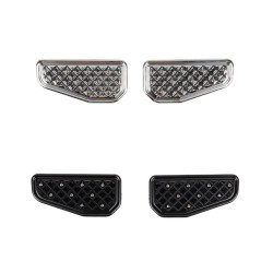 PartzBiz HD 19051245 - Waffle  Rider/Passenger Floorboards For Harley 2018-2025 Softail Standard Street Bob Low Rider S/ST Breakout - Black / Front rider