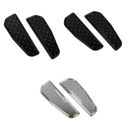 PartzBiz HD 19054755 - Waffle Rider Stretched Floorboards For Harley 2018+ Fat Boy/Heritage Classic/Deluxe/Slim - Chrome