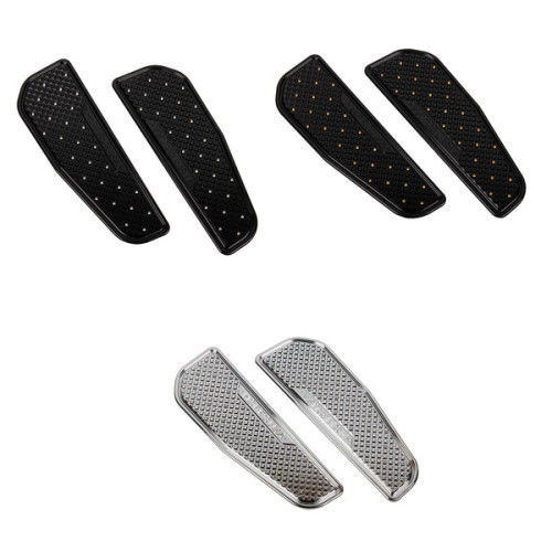PartzBiz HD: 19054756-Waffle Rider Stretched Floorboards For Harley 2018+ Fat Boy/Heritage Classic/Deluxe/Slim - Black with silver rivet PartzBiz HD: 19054756-Waffle Rider Stretched Floorboards For Harley 2018+ Fat Boy/Heritage Classic/Deluxe/Slim - Black with silver rivet