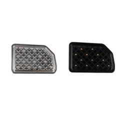 PartzBiz HD 19064789 - Waffle Matching Brake Pad For Harley 2018+ Fat Boy/Breakout - Black