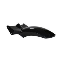 PartzBiz HD 19083344 - Short Rear Fender Gloss Black With Lights Plug & Play For Harley 2018-2025 Softail Street Bob Fat Bob Slim Low Rider Sports Glide Up to 180/200mm Tire - 180/200mm Rear fender