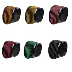 PartzBiz HD AIR-117-YEL - Hoprousa High-Flow Washable Motorcycle Air Filter For Replacement(OEM# 29400405) Fit For Harley 18-later Softail Fatboy Streetbob and 17-later Touring Road King and 2023+ Breakout - Yellow
