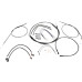 PartzBiz HD: CA03-Hoprousa Black Handlebar Cable Brake & Clutch Line Wire Kits 4