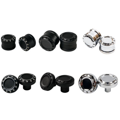 PartzBiz HD: CNC-F-FB-Axle Nut Covers for Harley 2018+ Fat Boy Breakout Street Bob - CNC / [Front] Fat Boy